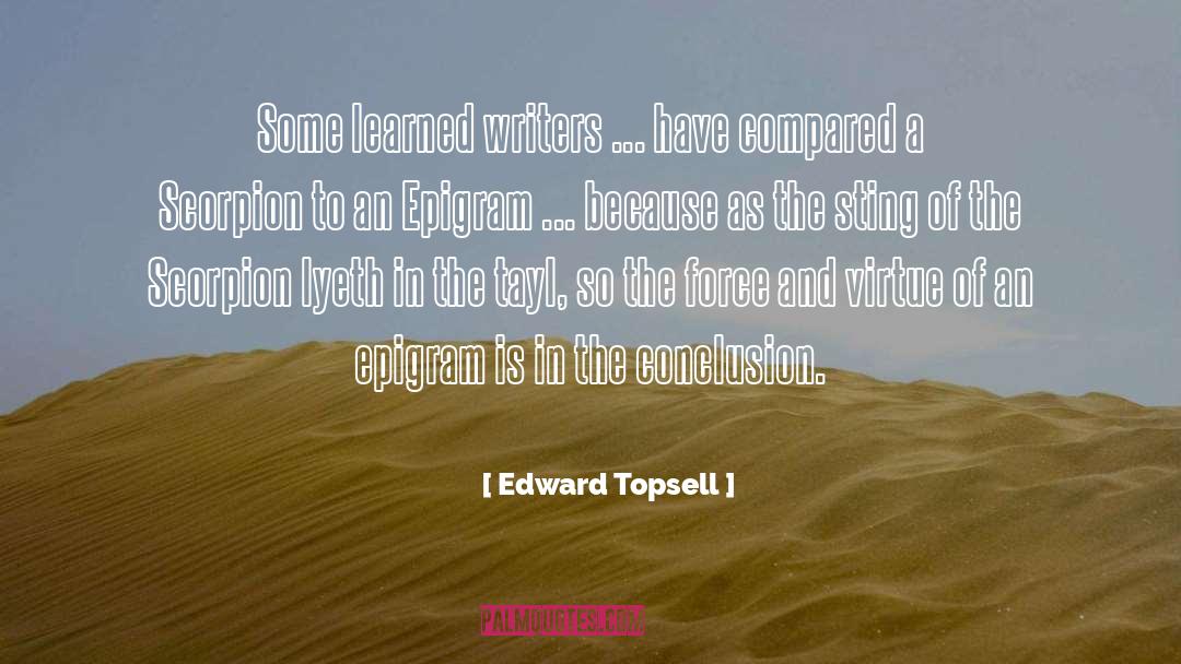 Epigram In A Sentence quotes by Edward Topsell