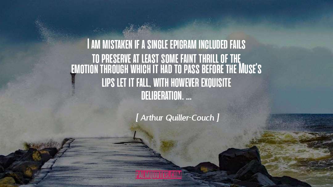 Epigram quotes by Arthur Quiller-Couch