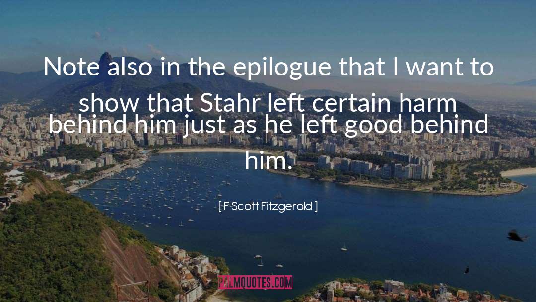Epilogue quotes by F Scott Fitzgerald