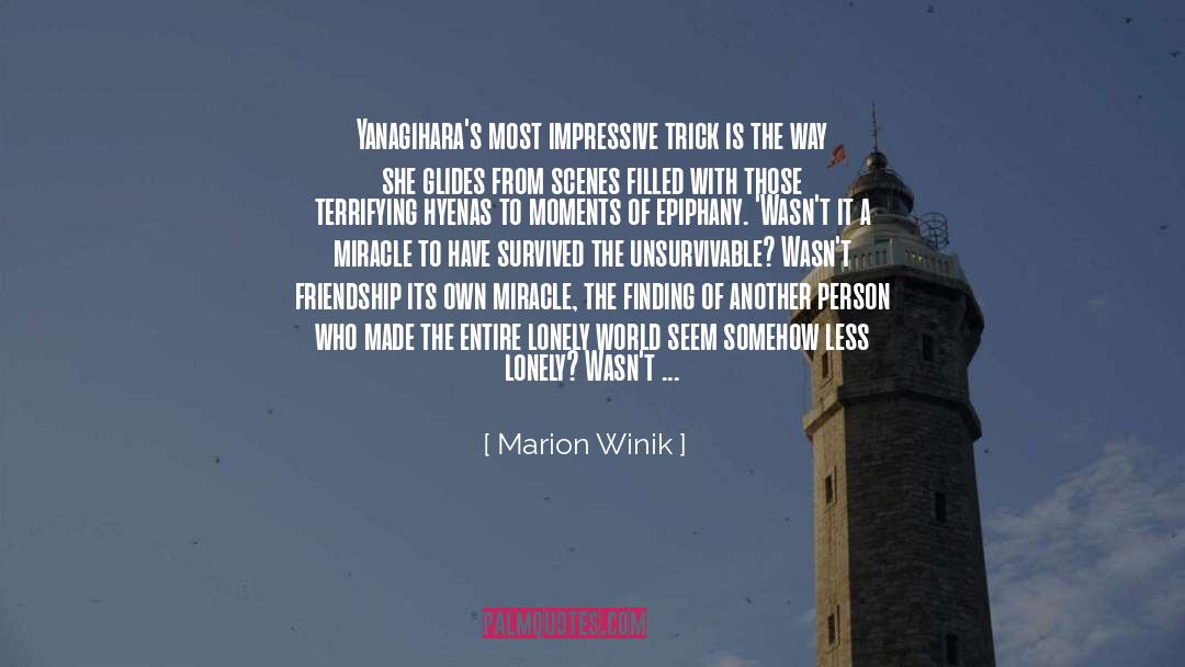 Epiphany quotes by Marion Winik