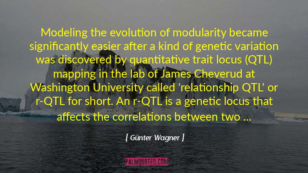 Epistasis quotes by Günter Wagner