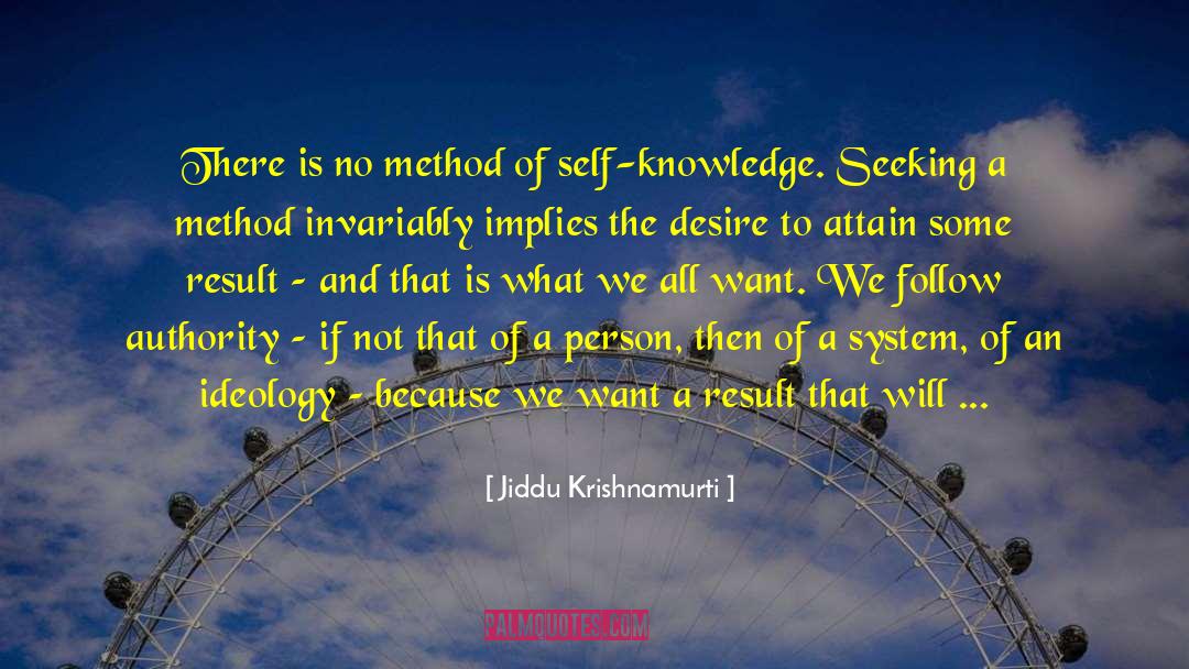 Epistemologically Self Conscious quotes by Jiddu Krishnamurti