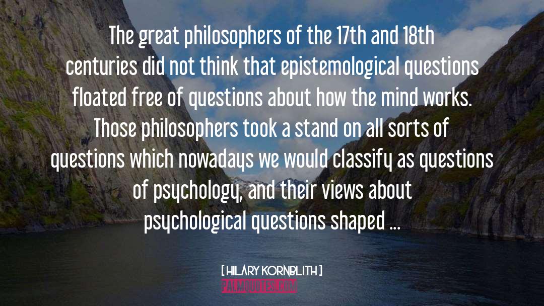Epistemology quotes by Hilary Kornblith
