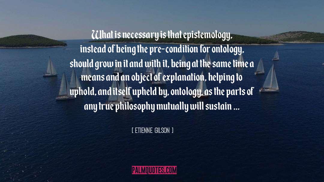 Epistemology quotes by Etienne Gilson