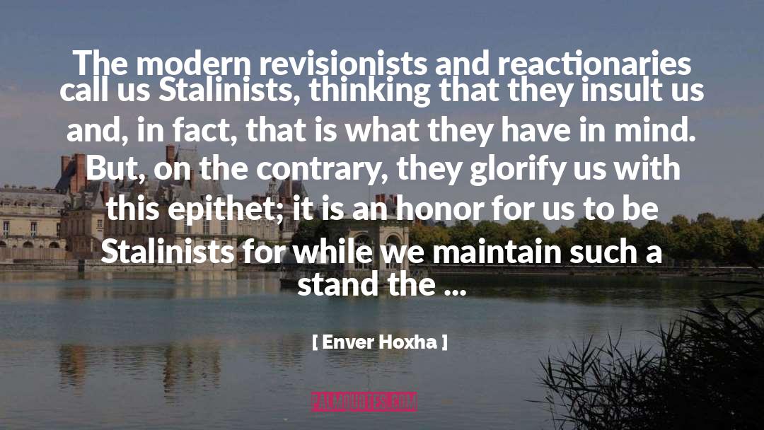 Epithet quotes by Enver Hoxha