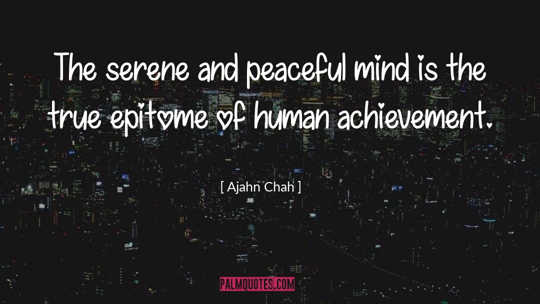 Epitome quotes by Ajahn Chah