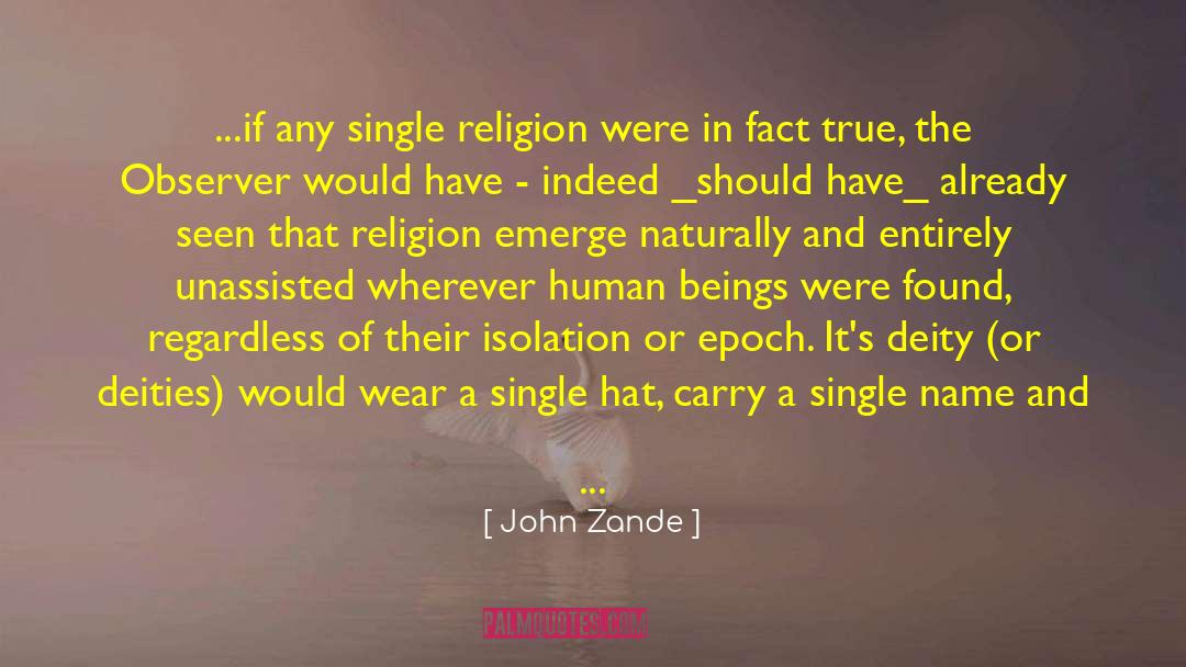 Epoch Sample quotes by John Zande