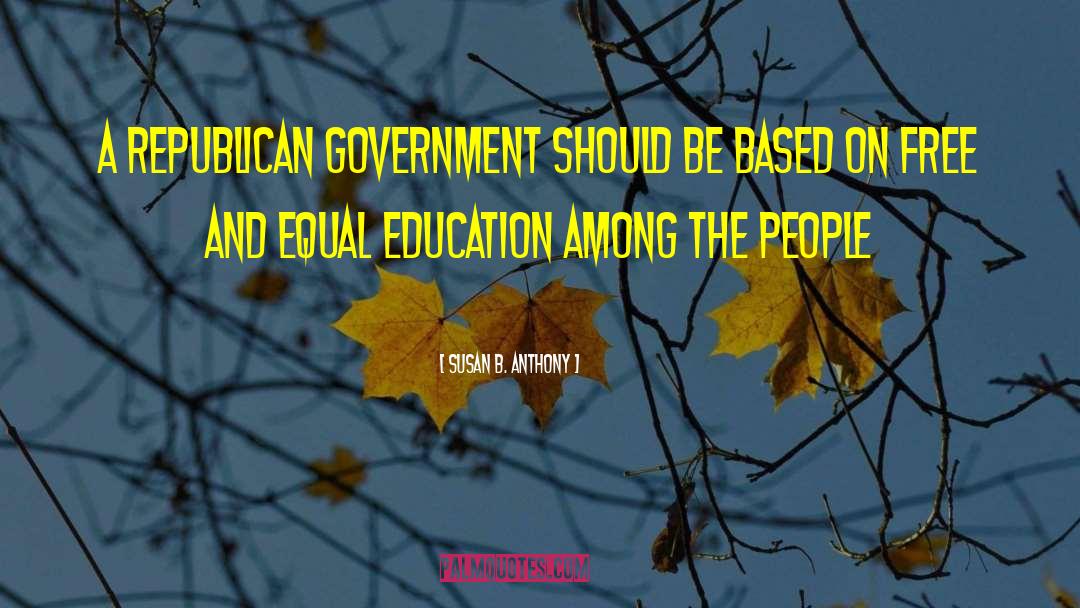 Equal Education quotes by Susan B. Anthony