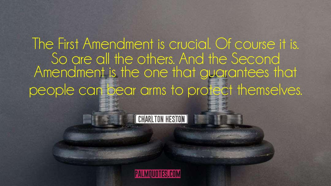 Equal Protection Clause 14th Amendment Quote quotes by Charlton Heston