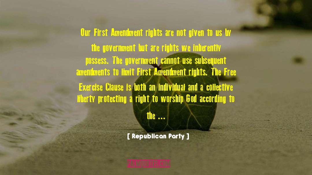 Equal Protection Clause 14th Amendment Quote quotes by Republican Party