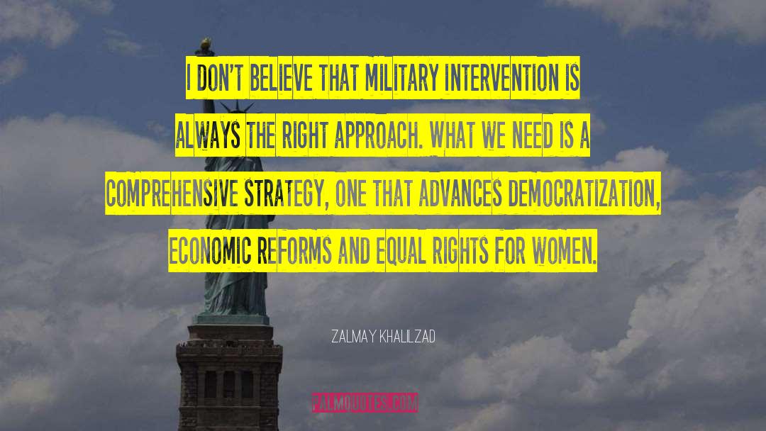 Equal Rights For Women quotes by Zalmay Khalilzad