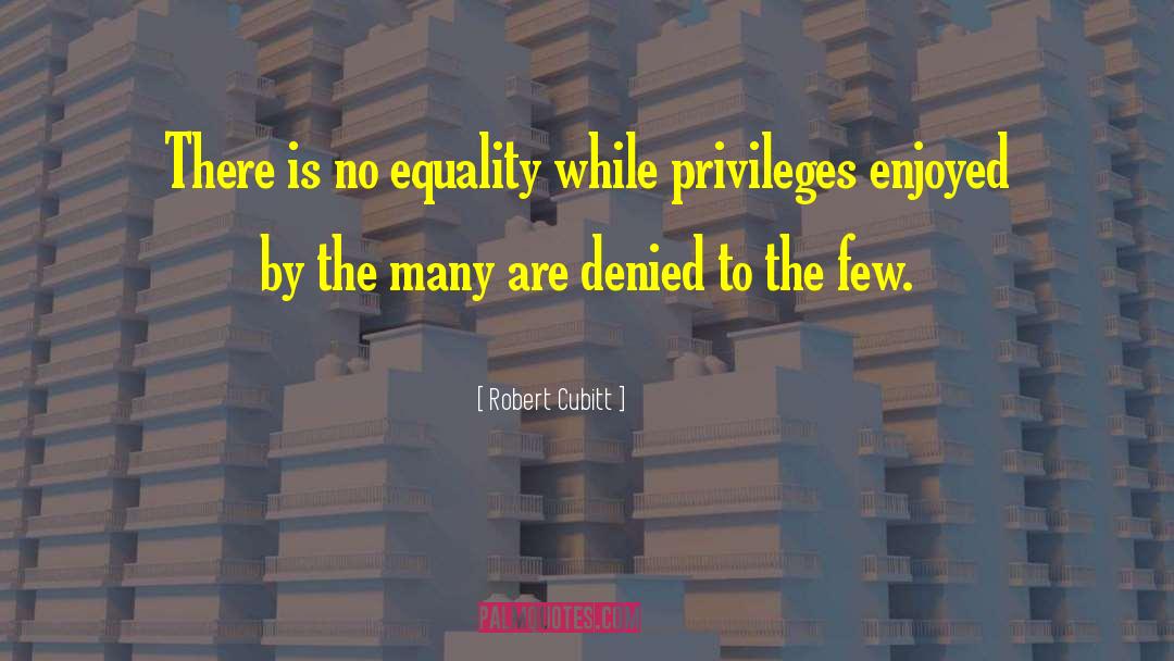 Equality And Attitude quotes by Robert Cubitt