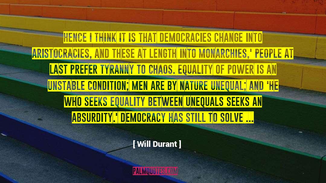Equality Between Partners quotes by Will Durant