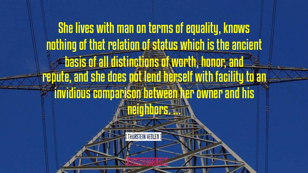 Equality Between Partners quotes by Thorstein Veblen
