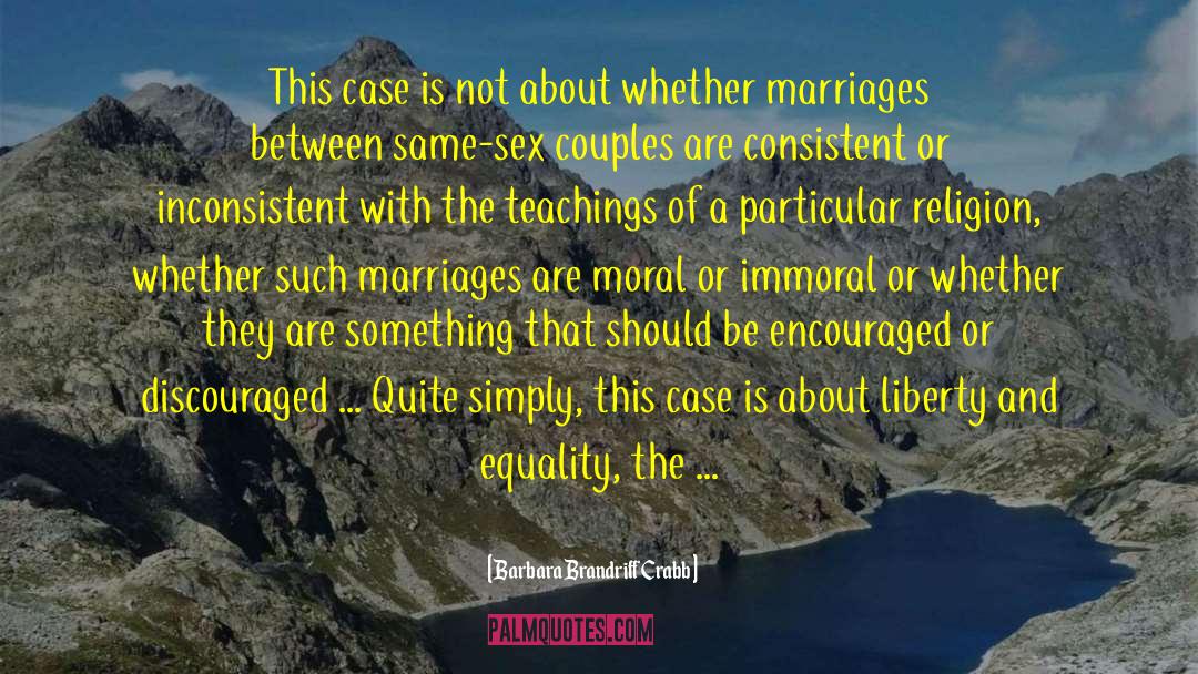 Equality Between Partners quotes by Barbara Brandriff Crabb