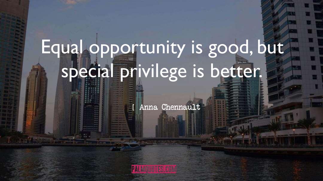 Equality Of Opportunity quotes by Anna Chennault