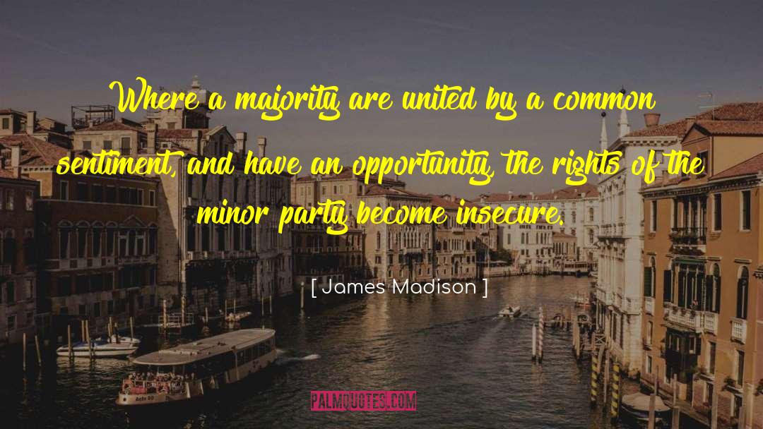 Equality Of Opportunity quotes by James Madison