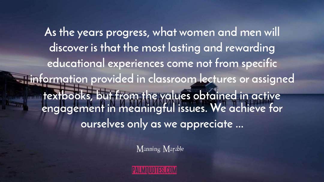 Equality Progress quotes by Manning Marable