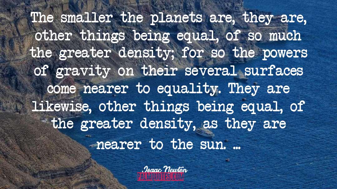 Equality quotes by Isaac Newton