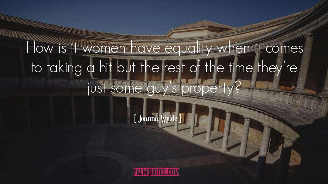 Equality quotes by Joanna Wylde