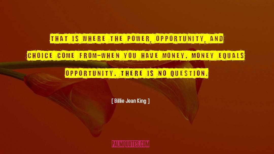 Equals quotes by Billie Jean King