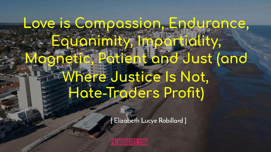 Equanimity quotes by Elizabeth Lucye Robillard