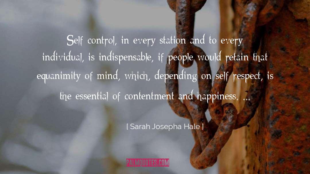 Equanimity quotes by Sarah Josepha Hale