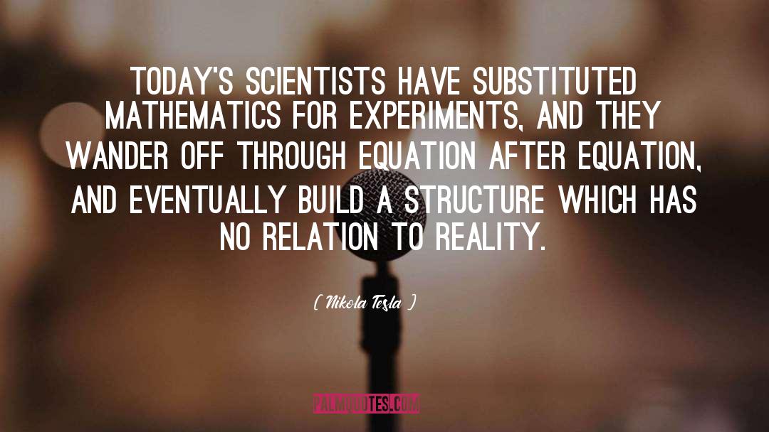 Equation quotes by Nikola Tesla