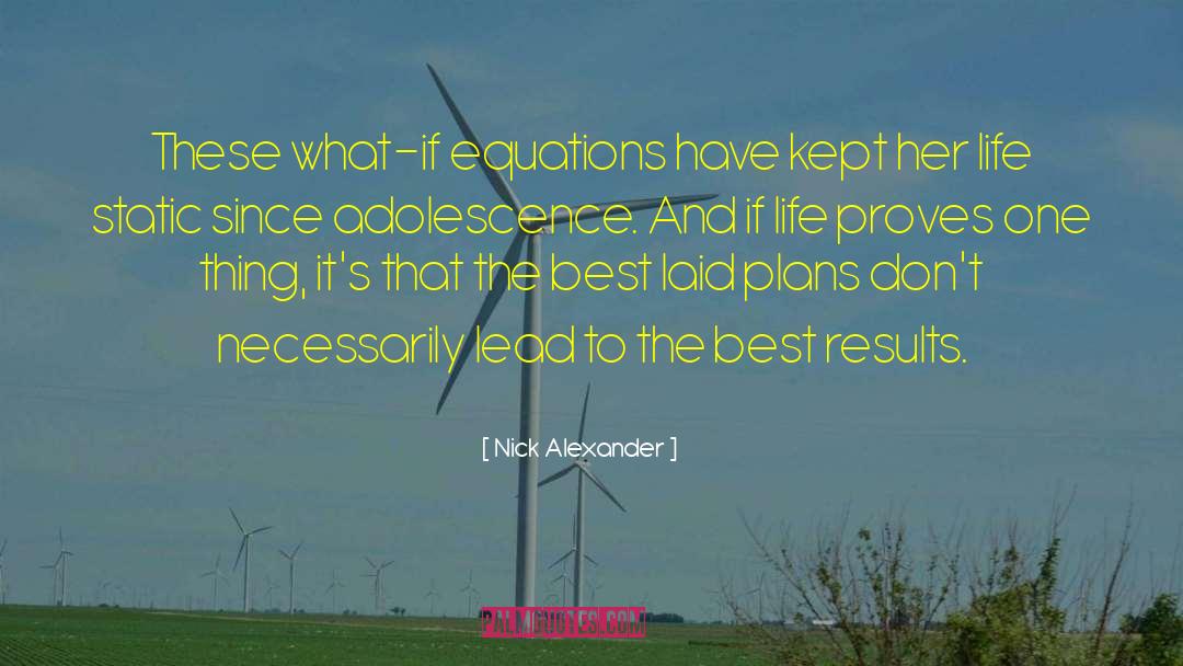 Equations quotes by Nick Alexander