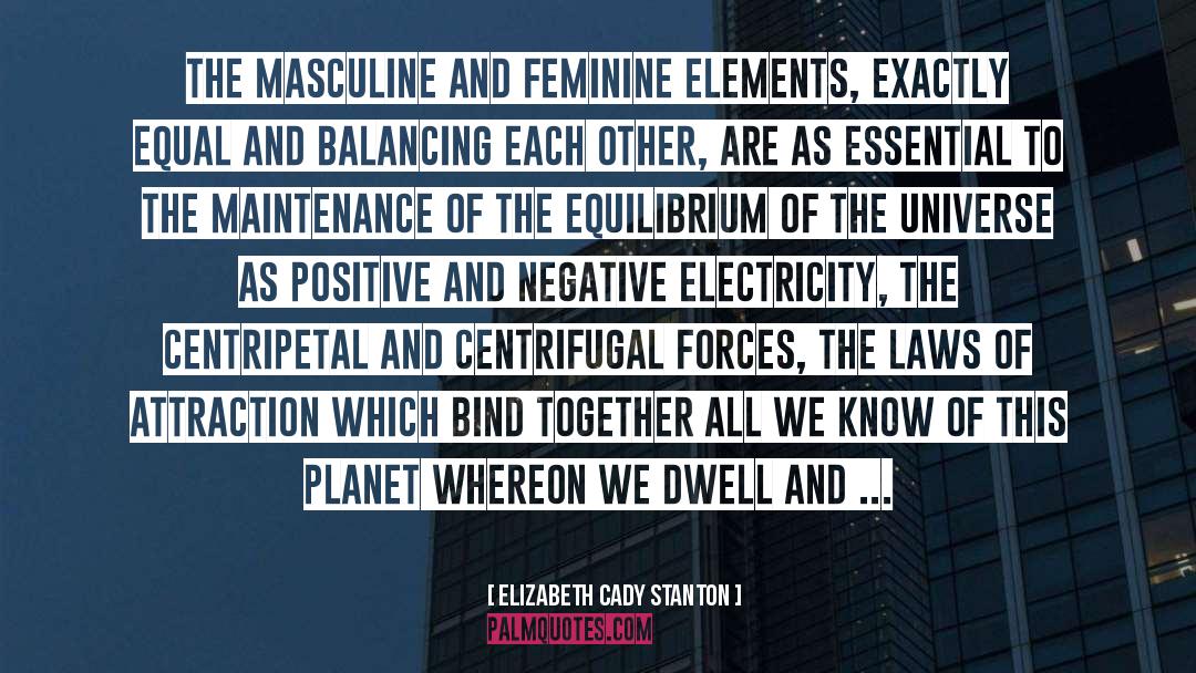 Equilibrium quotes by Elizabeth Cady Stanton