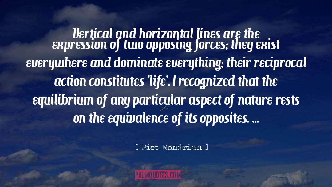 Equilibrium quotes by Piet Mondrian