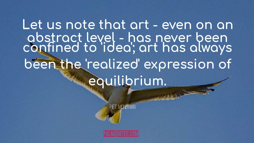 Equilibrium quotes by Piet Mondrian