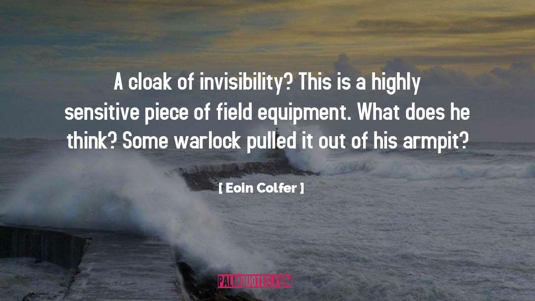 Equipment quotes by Eoin Colfer