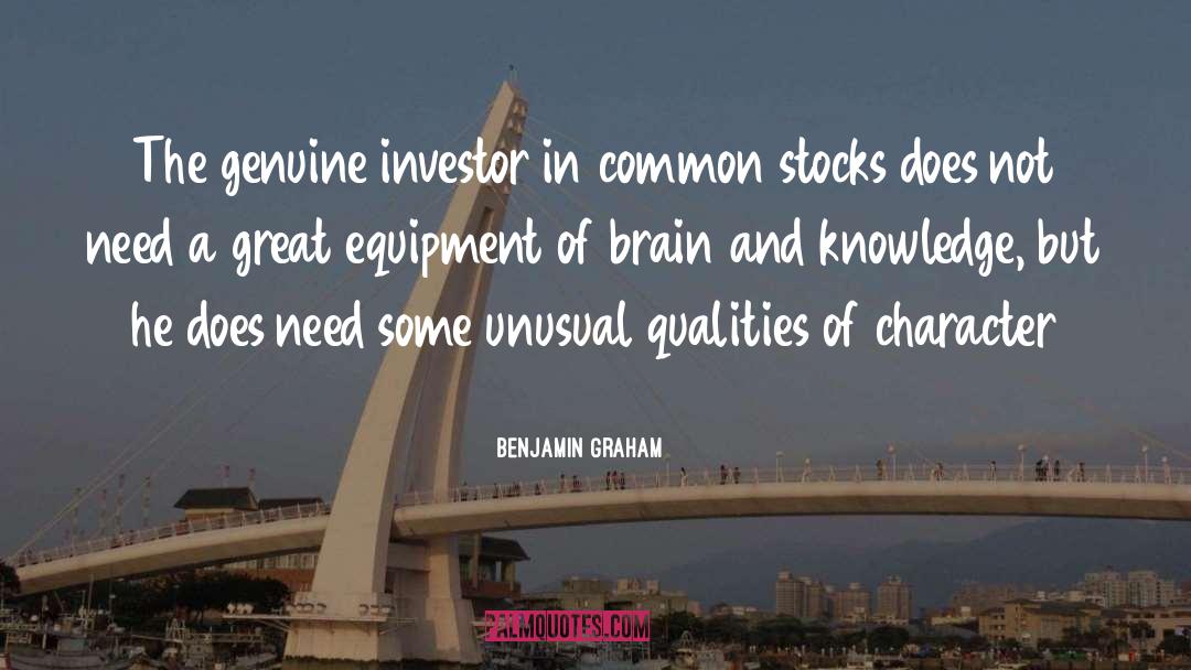 Equipment quotes by Benjamin Graham