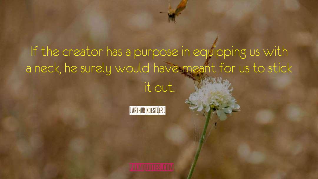 Equipping quotes by Arthur Koestler