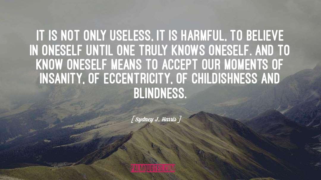 Eradicate Blindness quotes by Sydney J. Harris