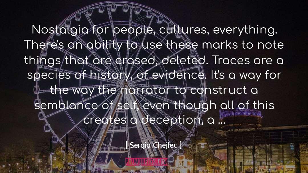 Erased quotes by Sergio Chejfec