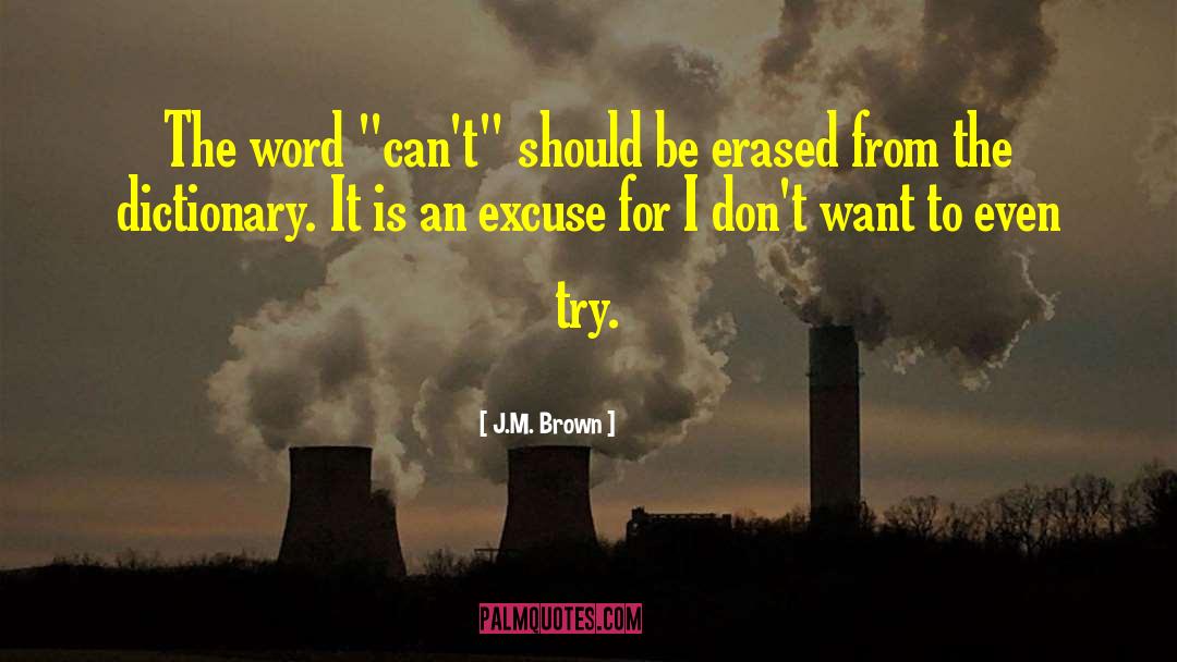 Erased quotes by J.M. Brown