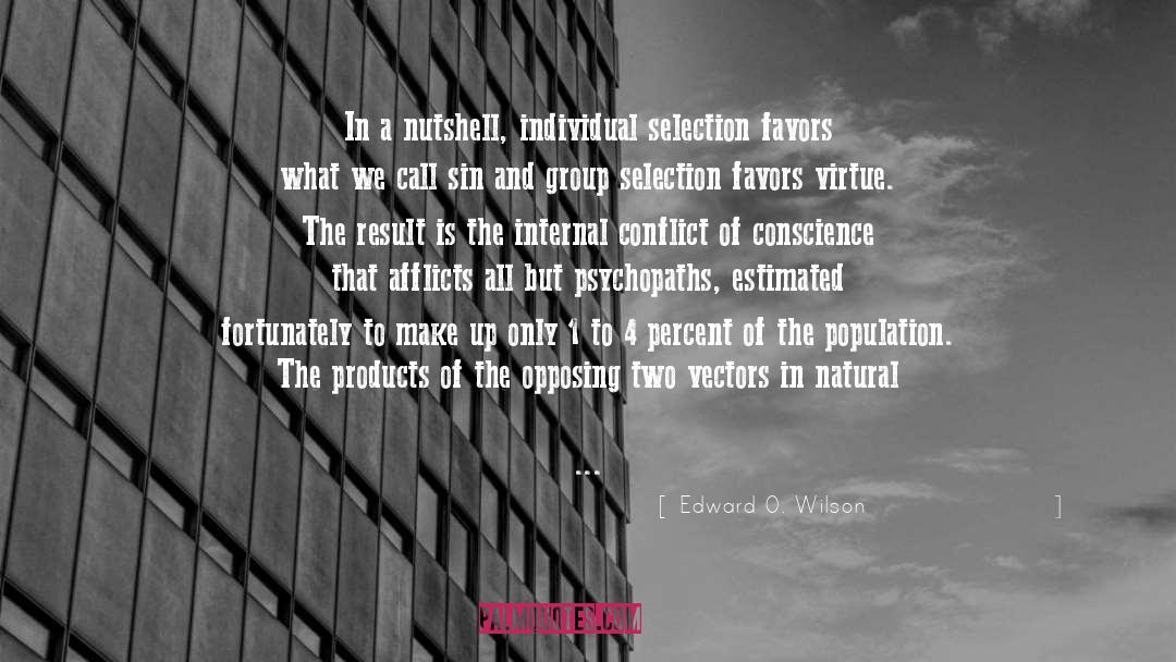 Erased quotes by Edward O. Wilson