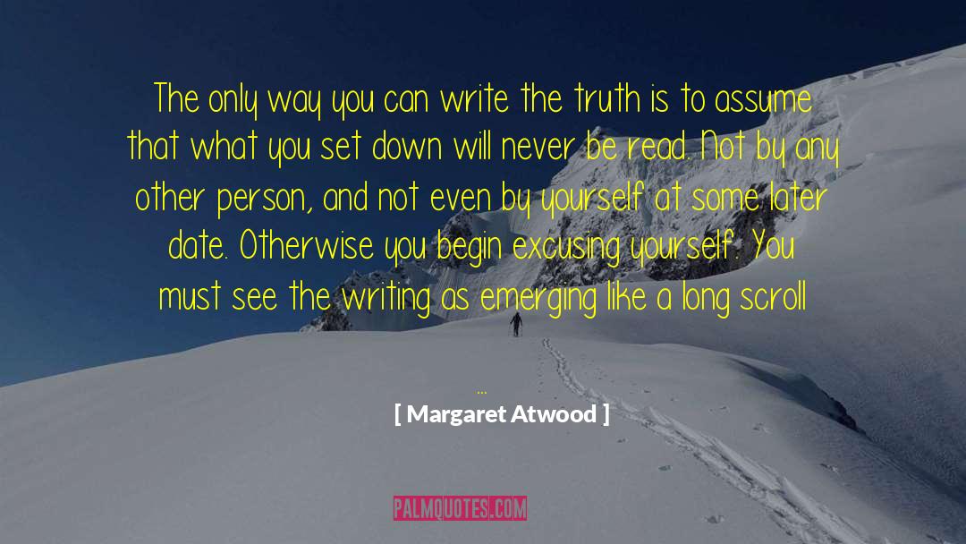 Erasing quotes by Margaret Atwood