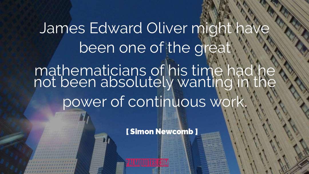 Erdos Mathematician quotes by Simon Newcomb