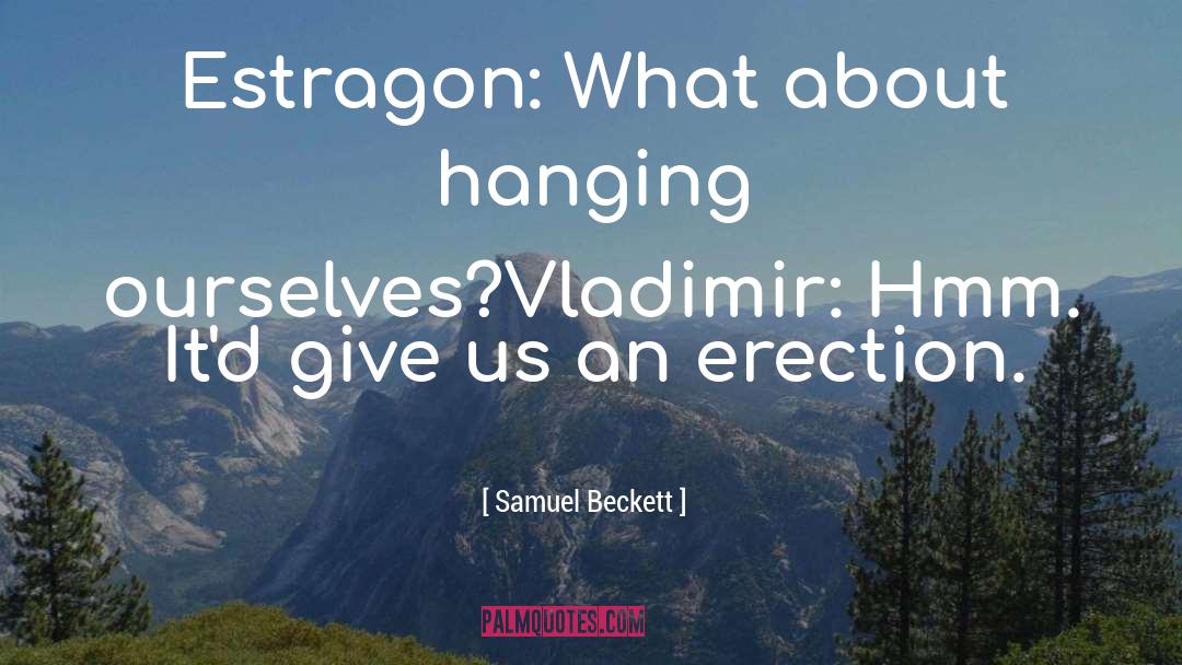 Erection quotes by Samuel Beckett