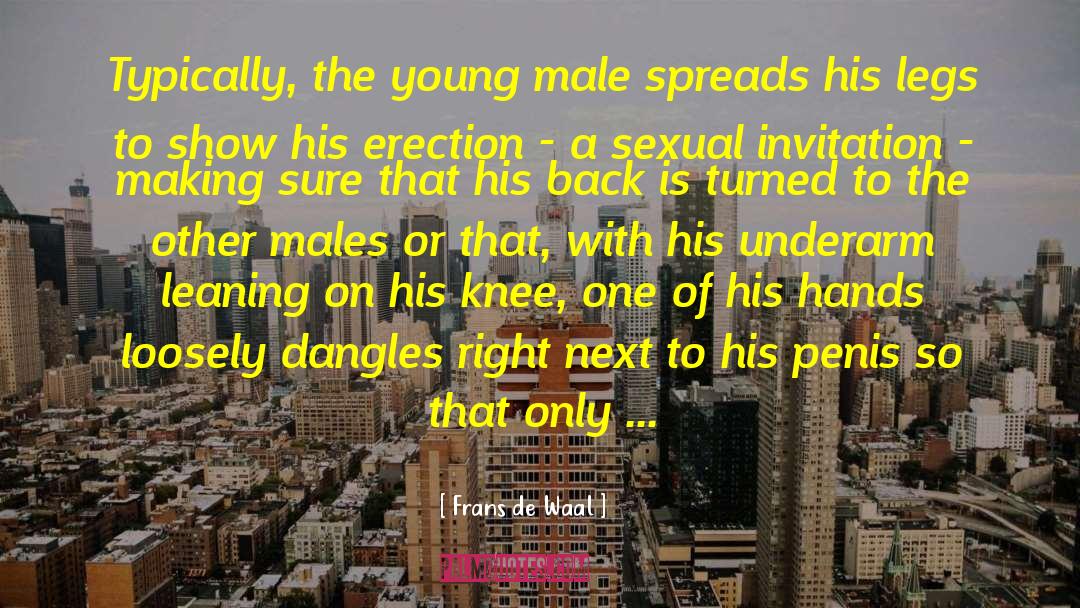 Erection quotes by Frans De Waal