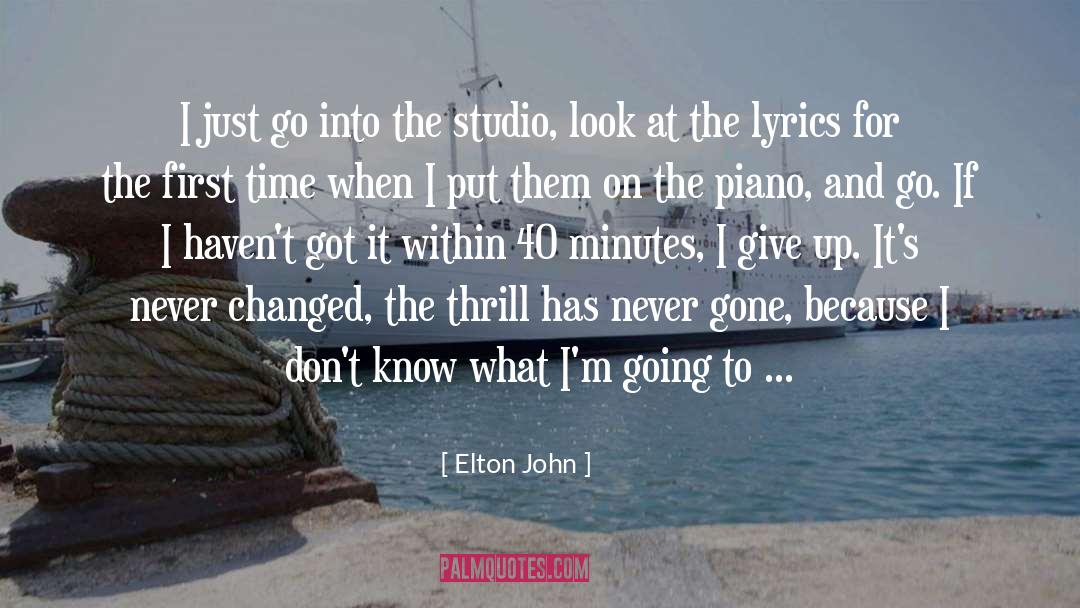 Erised Lyrics quotes by Elton John