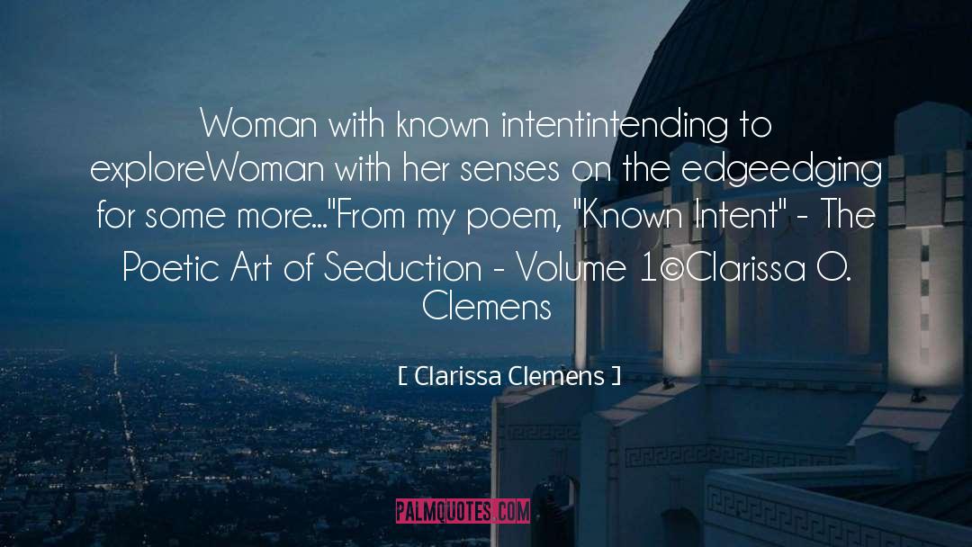 Erotic Poetry quotes by Clarissa Clemens