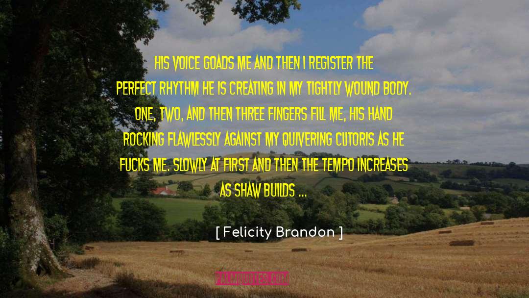 Erotic Romance quotes by Felicity Brandon