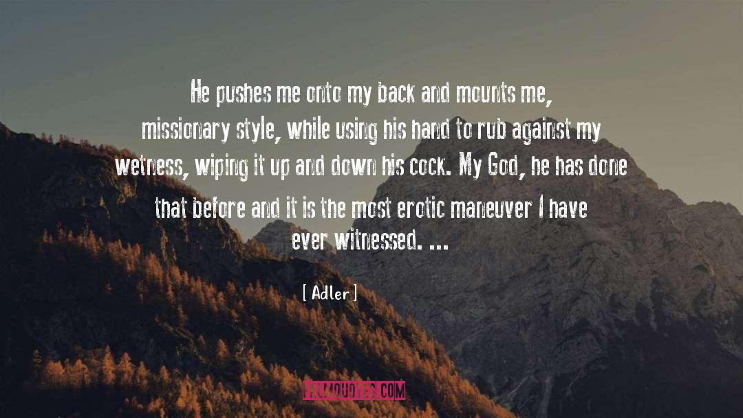 Erotic Sensibility quotes by Adler