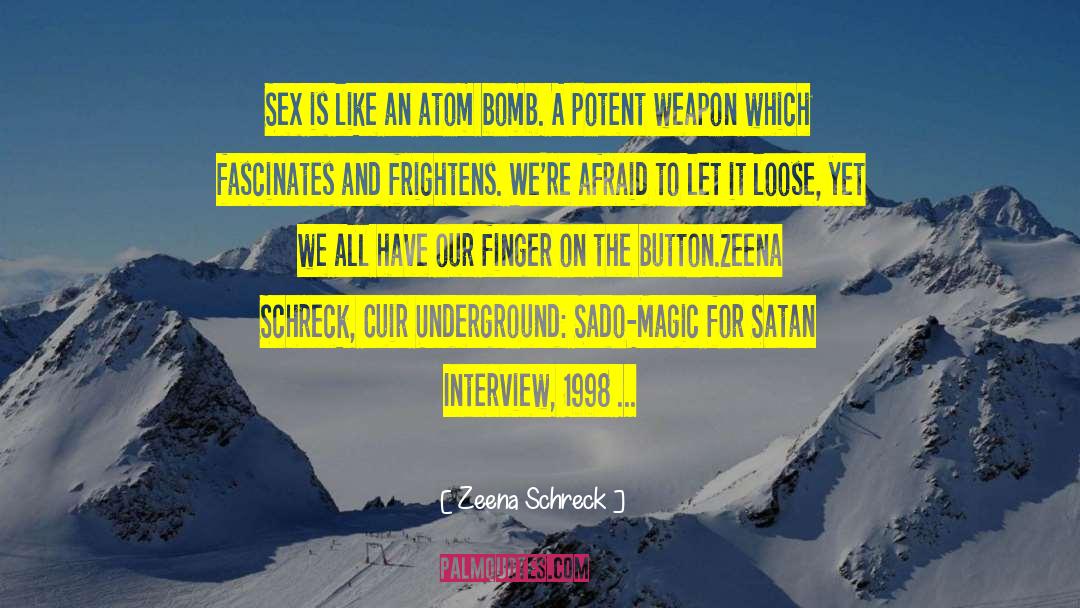 Eroticism quotes by Zeena Schreck