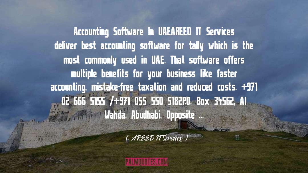 Erp Software Dubai quotes by AREED IT Services
