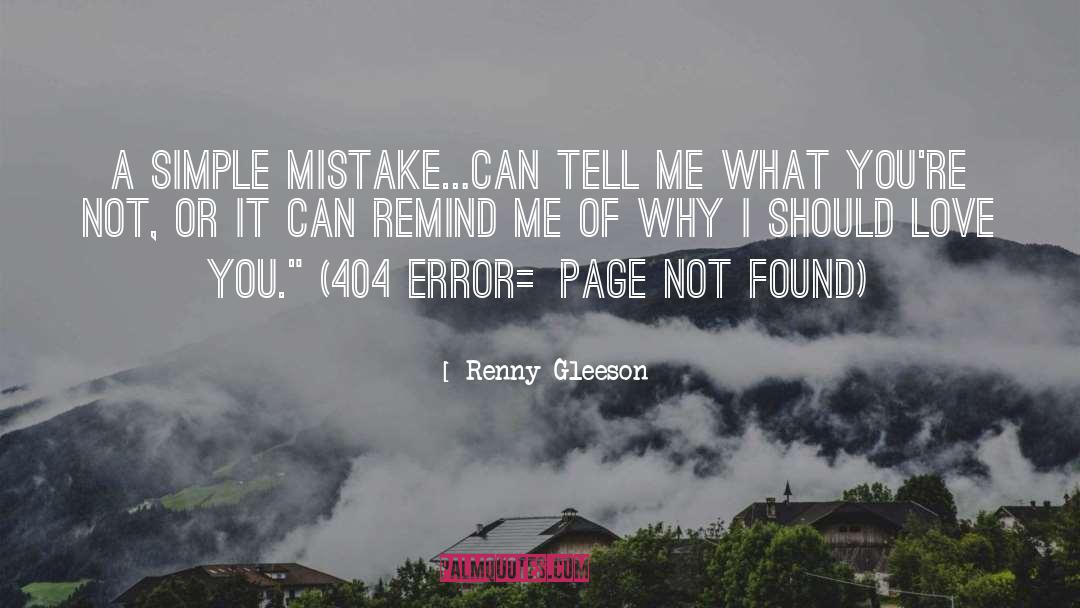 Erreur 404 quotes by Renny Gleeson